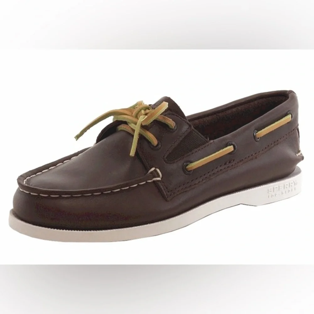 Sperry Brown Leather Boat Shoes Moccasin Loafers